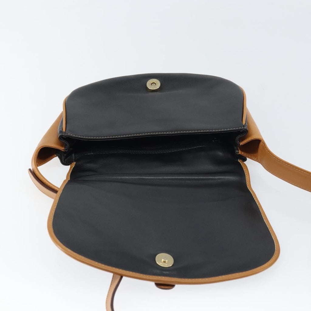 Celine Vintage Shoulder Bag Leather Black Leather Shoulder Bag Bag