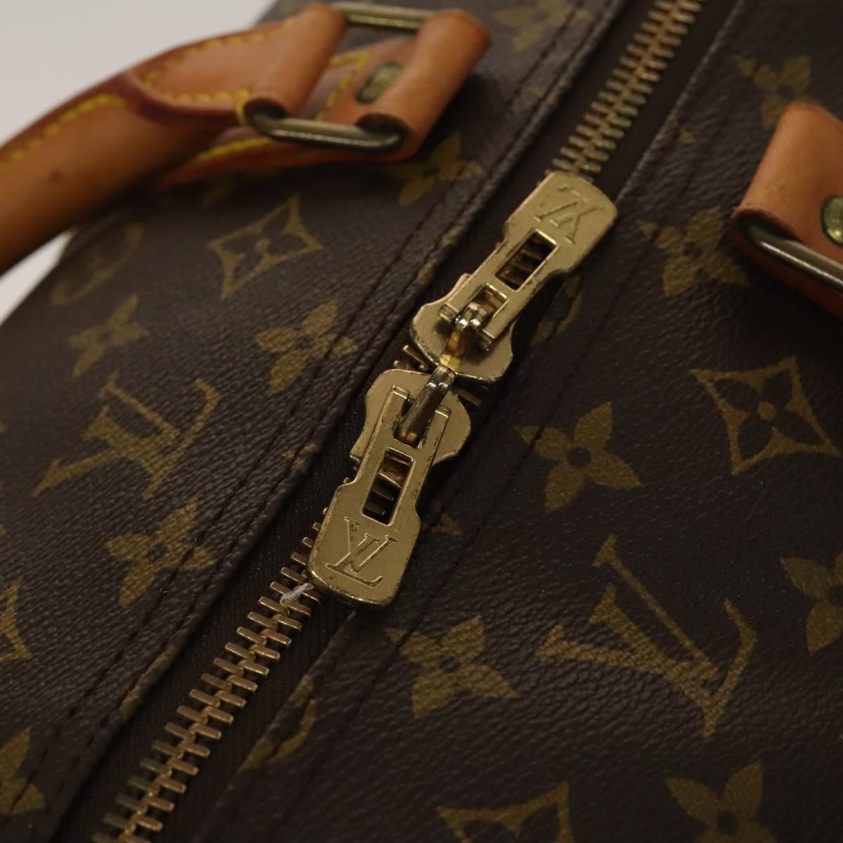Louis Vuitton Keepall Bag Monogram Canvas Brown Canvas Travel Bag