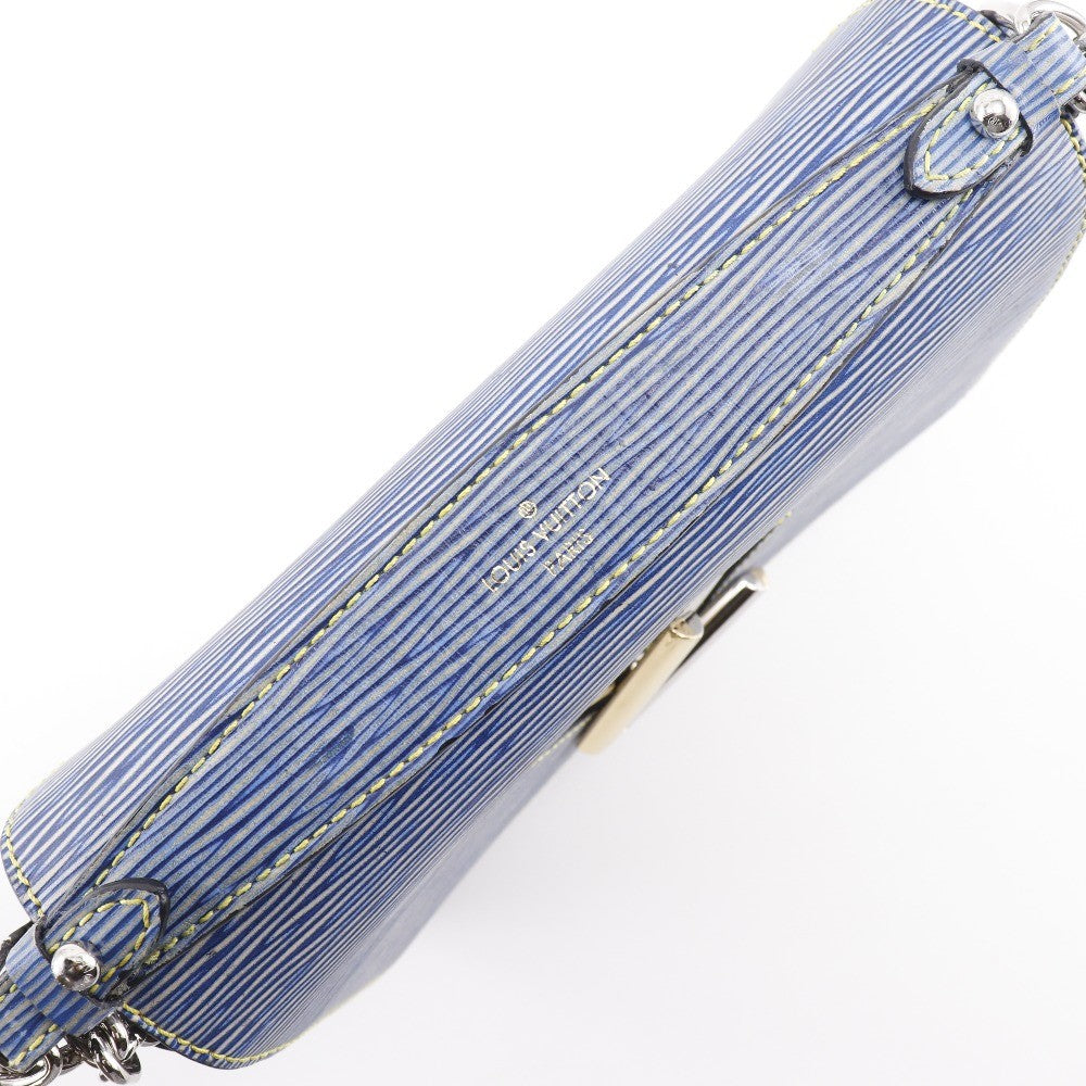 Louis Vuitton Twist Handbag Epi Leather Blue Leather Shoulder Bag