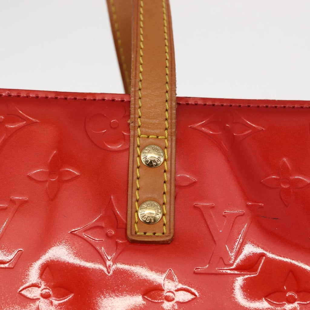 Louis Vuitton Reade Handbag Monogram Vernis Red Patent_Leather Handbag