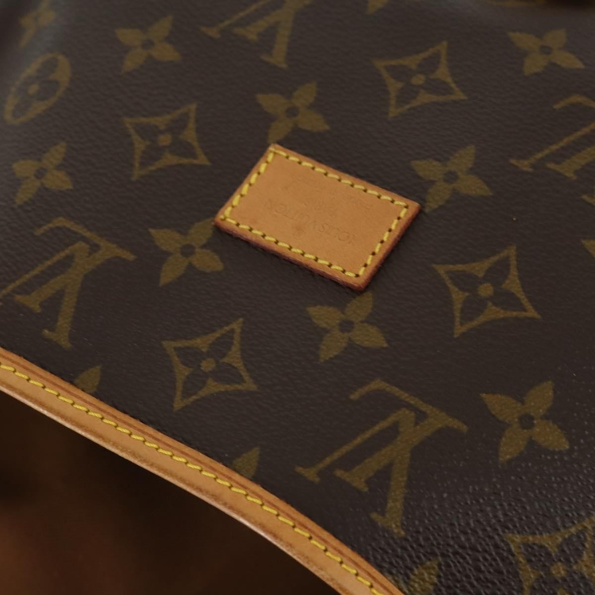 Louis Vuitton Saumur Handbag Monogram Canvas Brown Canvas Shoulder Bag