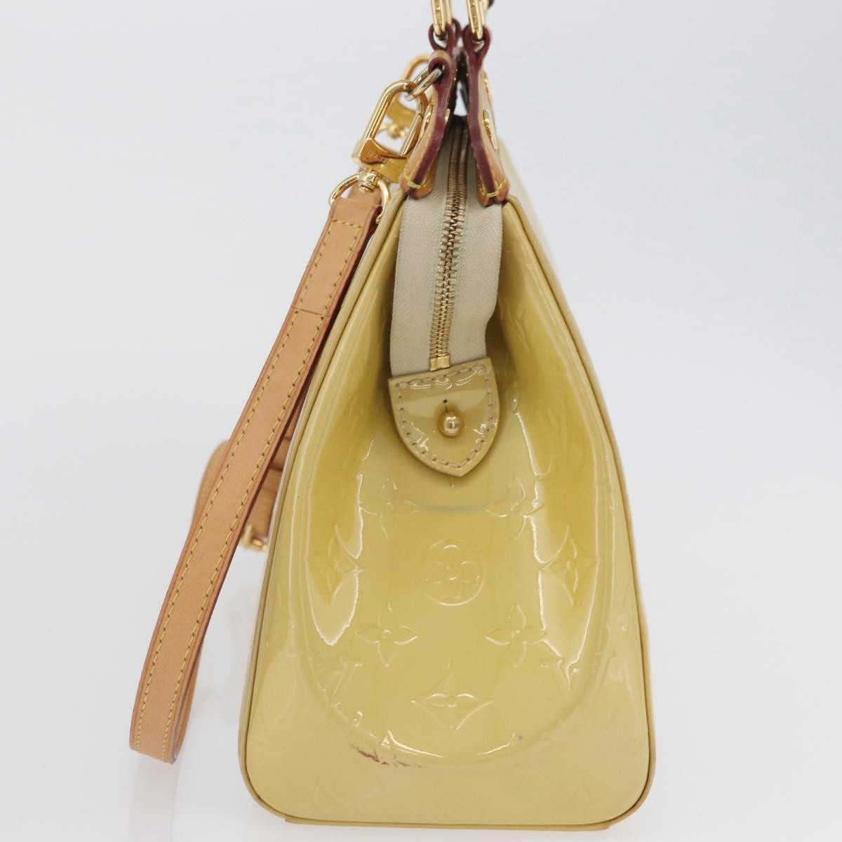 Louis Vuitton Brea Handbag Monogram Vernis Yellow Patent_Leather Handbag