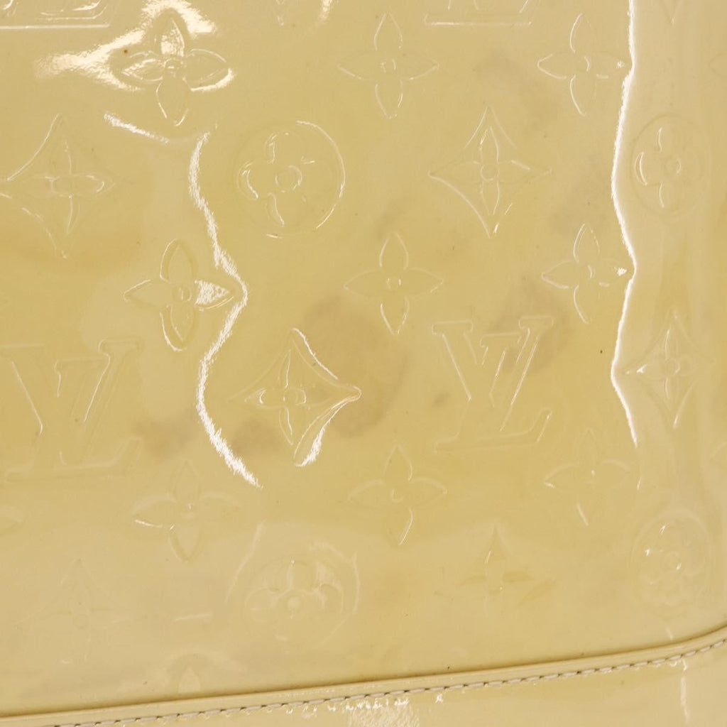 Louis Vuitton Alma Handbag Patent Leather Beige Patent_Leather Handbag