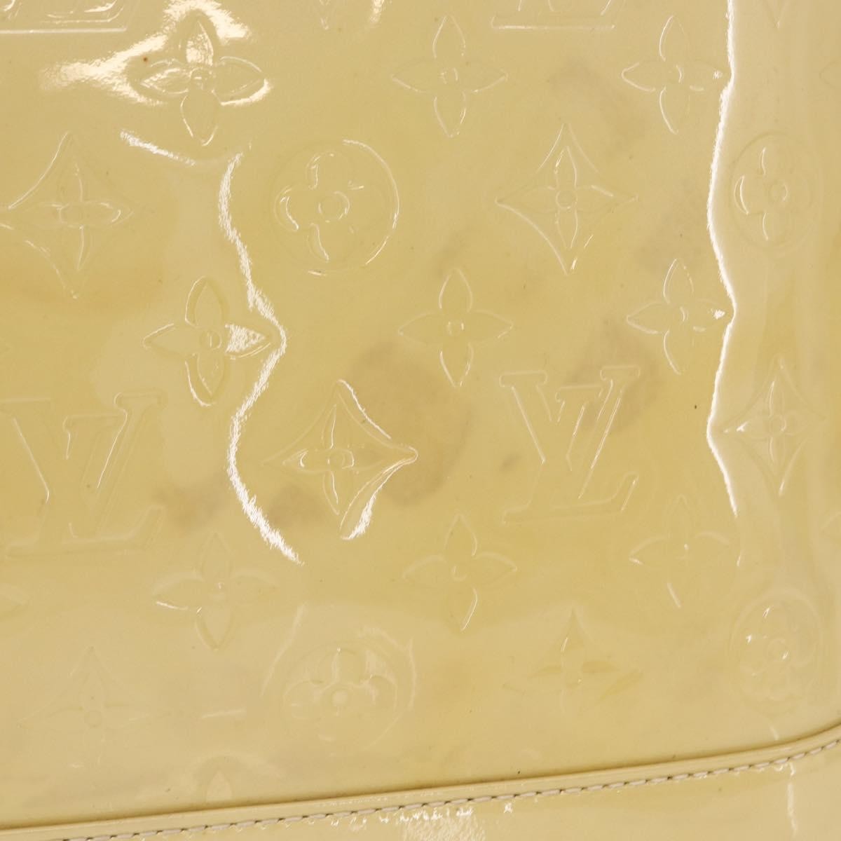 Louis Vuitton Alma Handbag Patent Leather Beige Patent_Leather Handbag