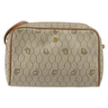 Christian Dior Vintage Honeycomb Shoulder Bag Canvas Beige Canvas Shoulder Bag Bag (Pre-Owned)
