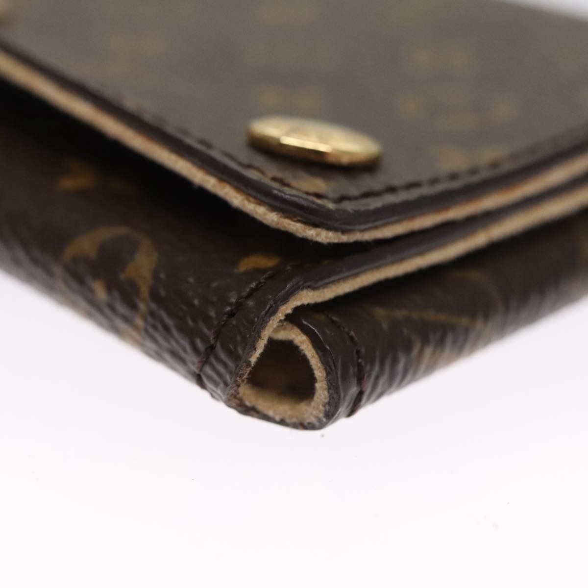 Louis Vuitton Case Jewelry Box Canvas Brown Canvas Wallets Accessory