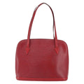 Louis Vuitton Lussac Handbag Epi Leather Red Leather Shoulder Bag