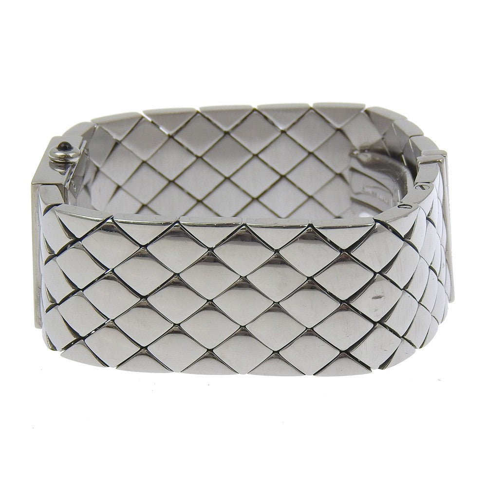 Chanel Matelasse Quartz Watch Stainless Steel With Diamond Bezel Watch