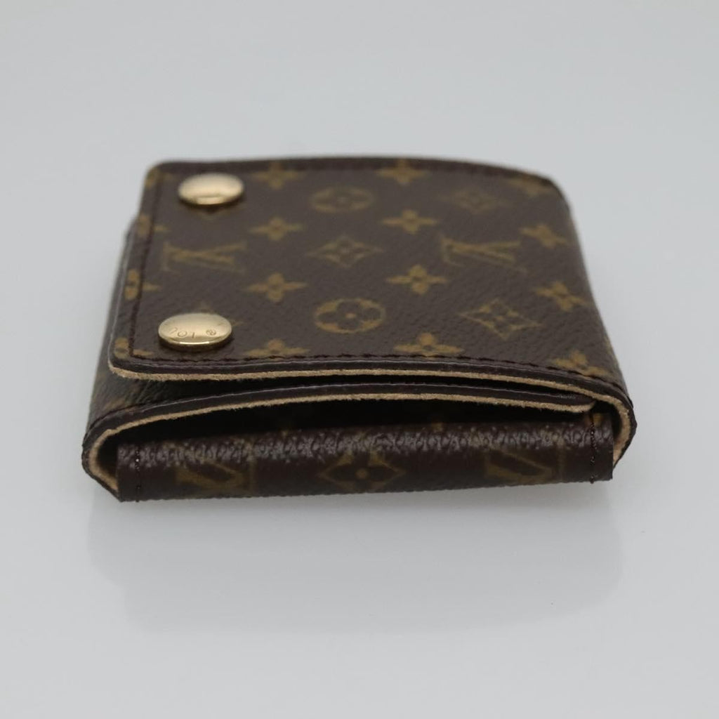 Louis Vuitton Case Jewelry Box Canvas Brown Canvas Wallets Accessory