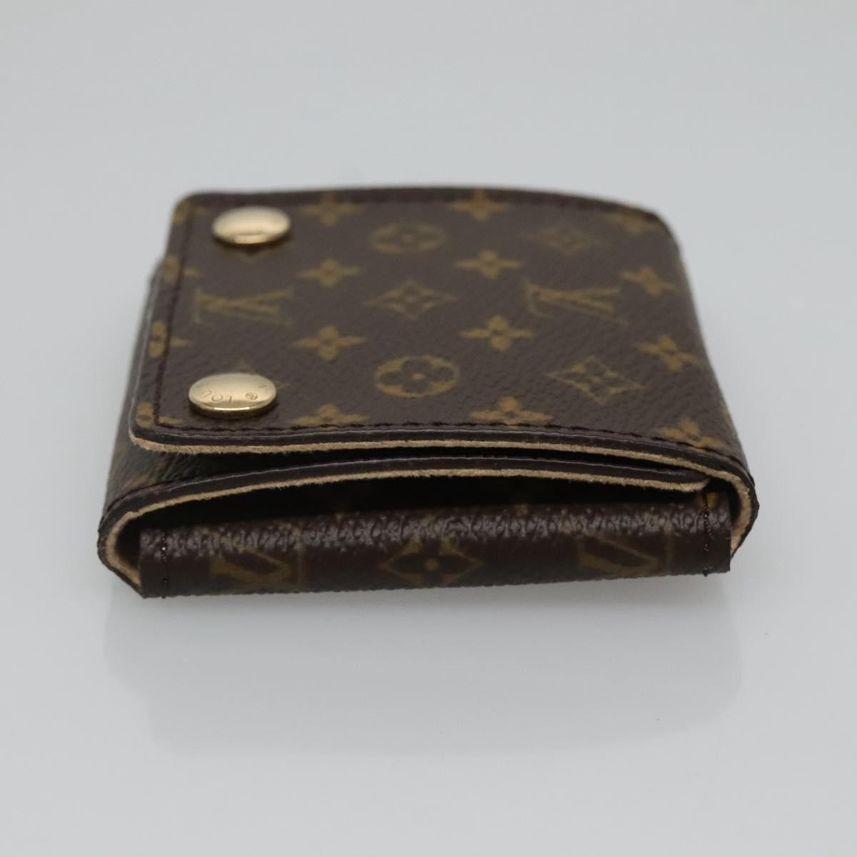 Louis Vuitton Case Jewelry Box Canvas Brown Canvas Wallets Accessory