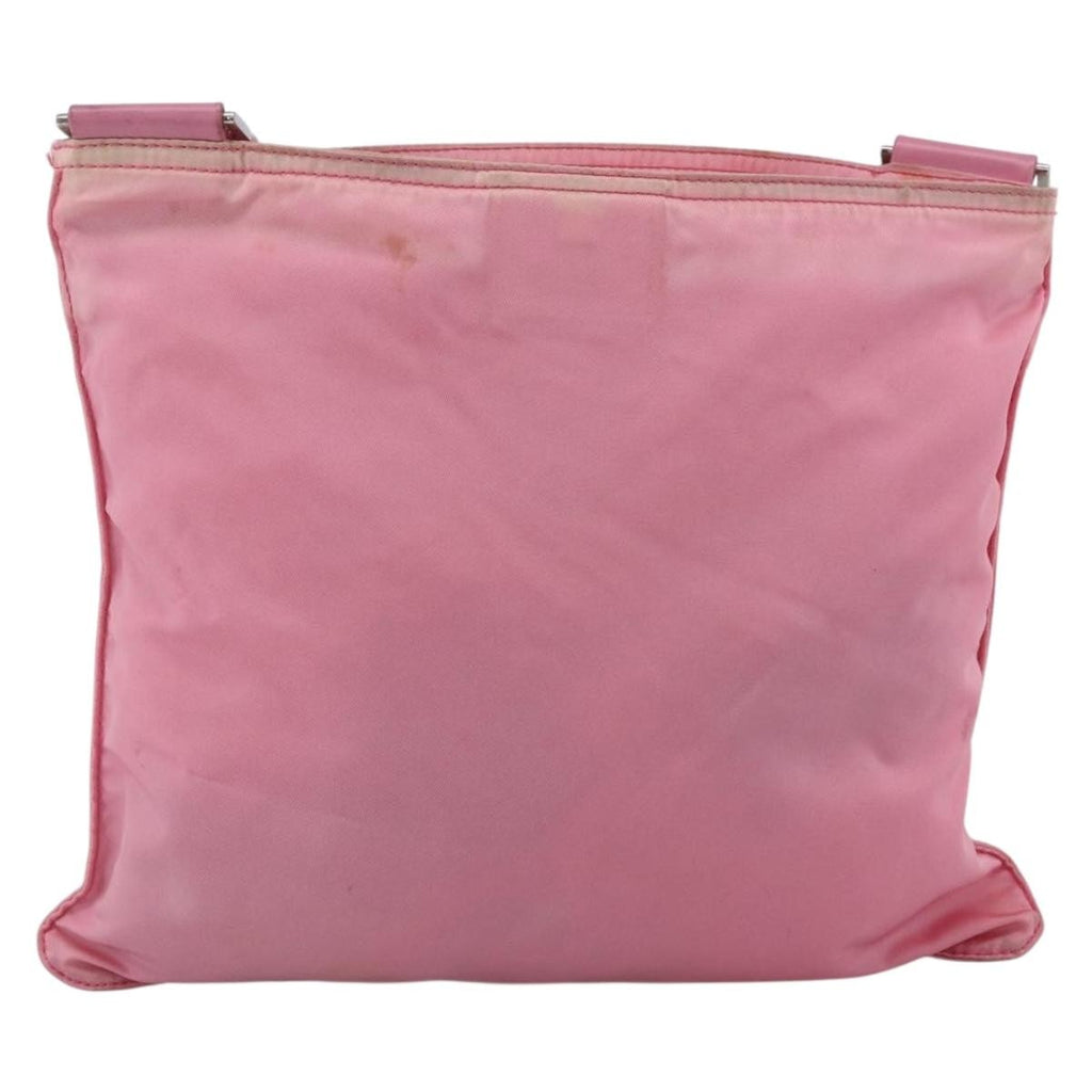 Prada Front Pocket Messenger Bag Tessuto Pink Nylon Shoulder Bag Bag