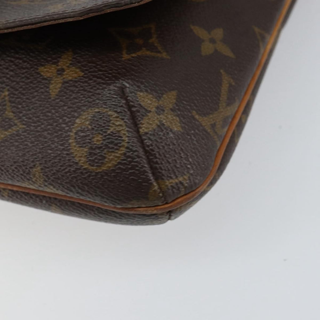 Louis Vuitton Musette Salsa Handbag Monogram Canvas Brown Canvas Shoulder Bag