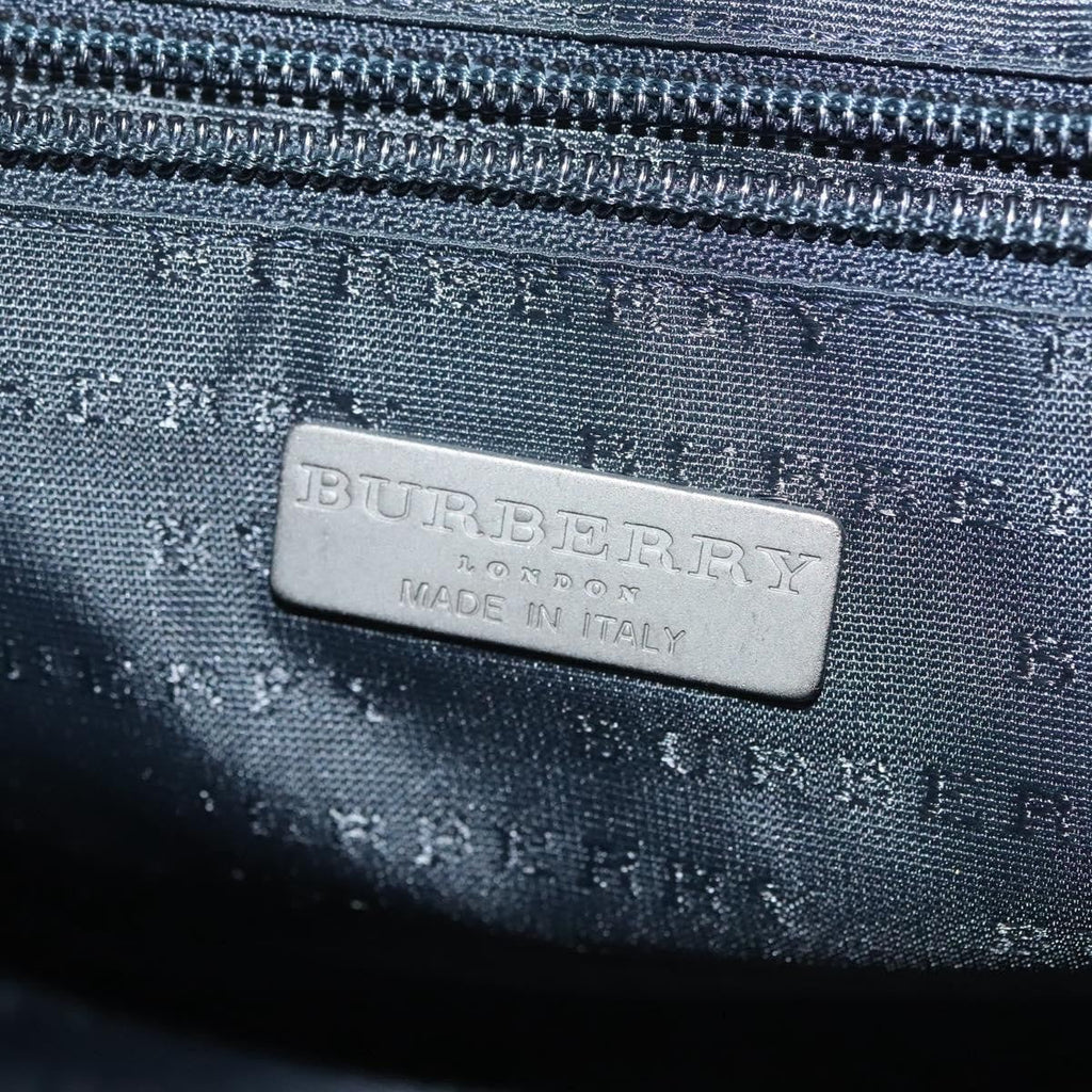Burberry Nova Check Shoulder Bag Canvas Navy Canvas Shoulder Bag