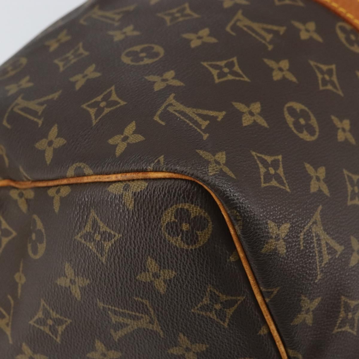 Louis Vuitton Keepall Bag Monogram Canvas Brown Canvas Travel Bag