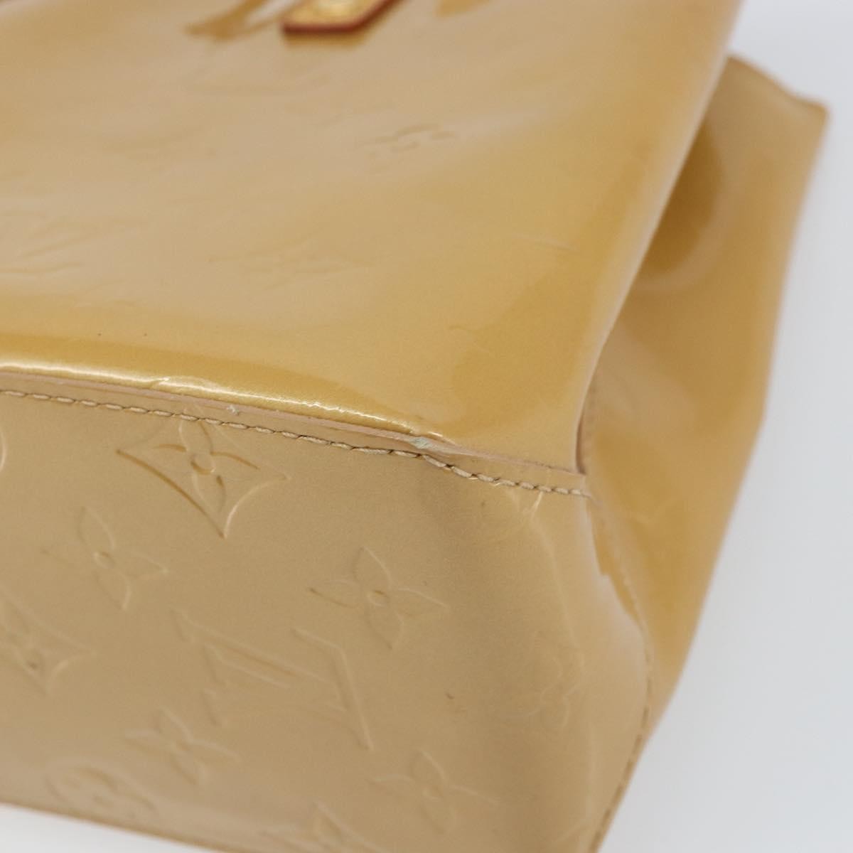 Louis Vuitton Reade Handbag Monogram Vernis Beige Patent_Leather Handbag