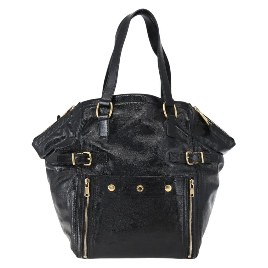 Saint Laurent Downtown Handbag Patent Black Patent_Leather Tote Bag Bag (Pre-Owned)