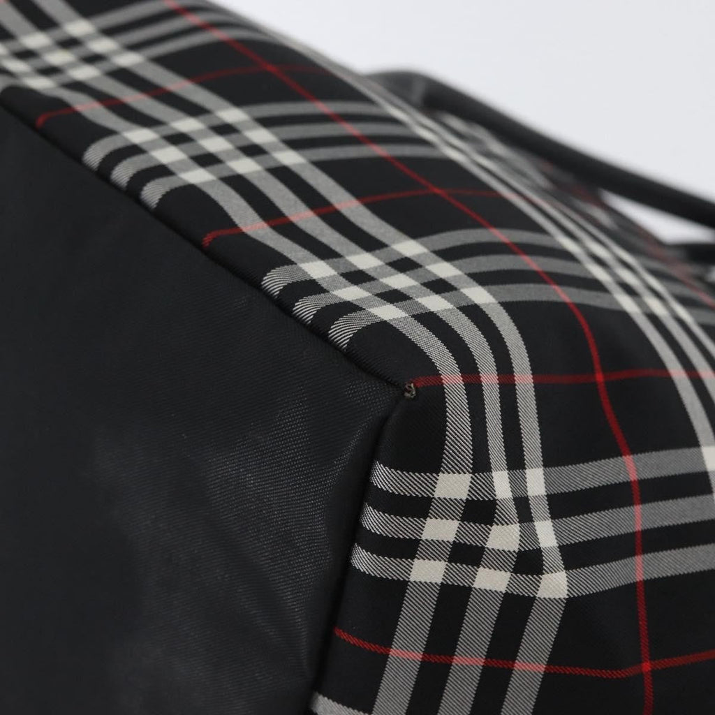 Burberry Nova Check Handbag Nylon Black Nylon Handbag