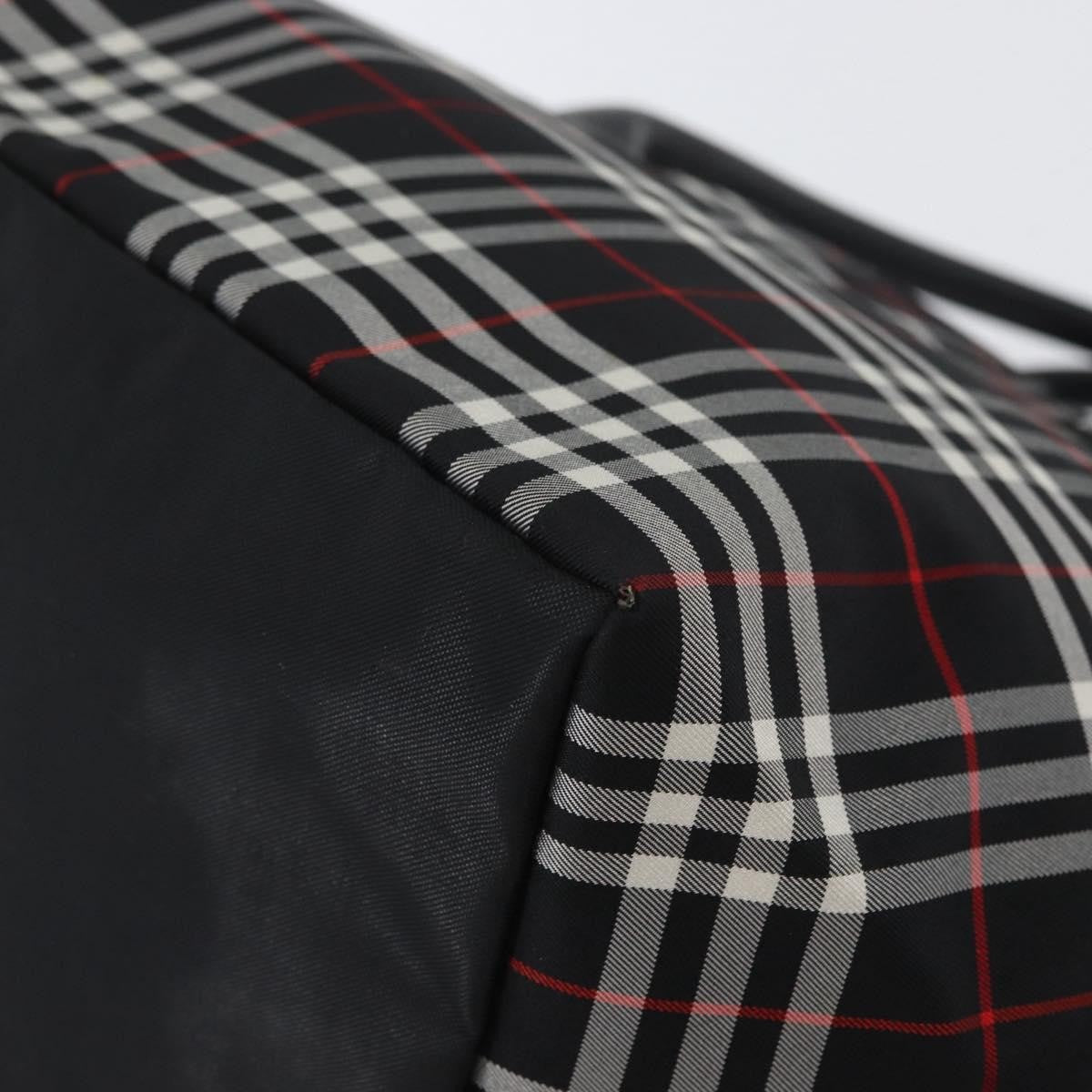Burberry Nova Check Handbag Nylon Black Nylon Handbag