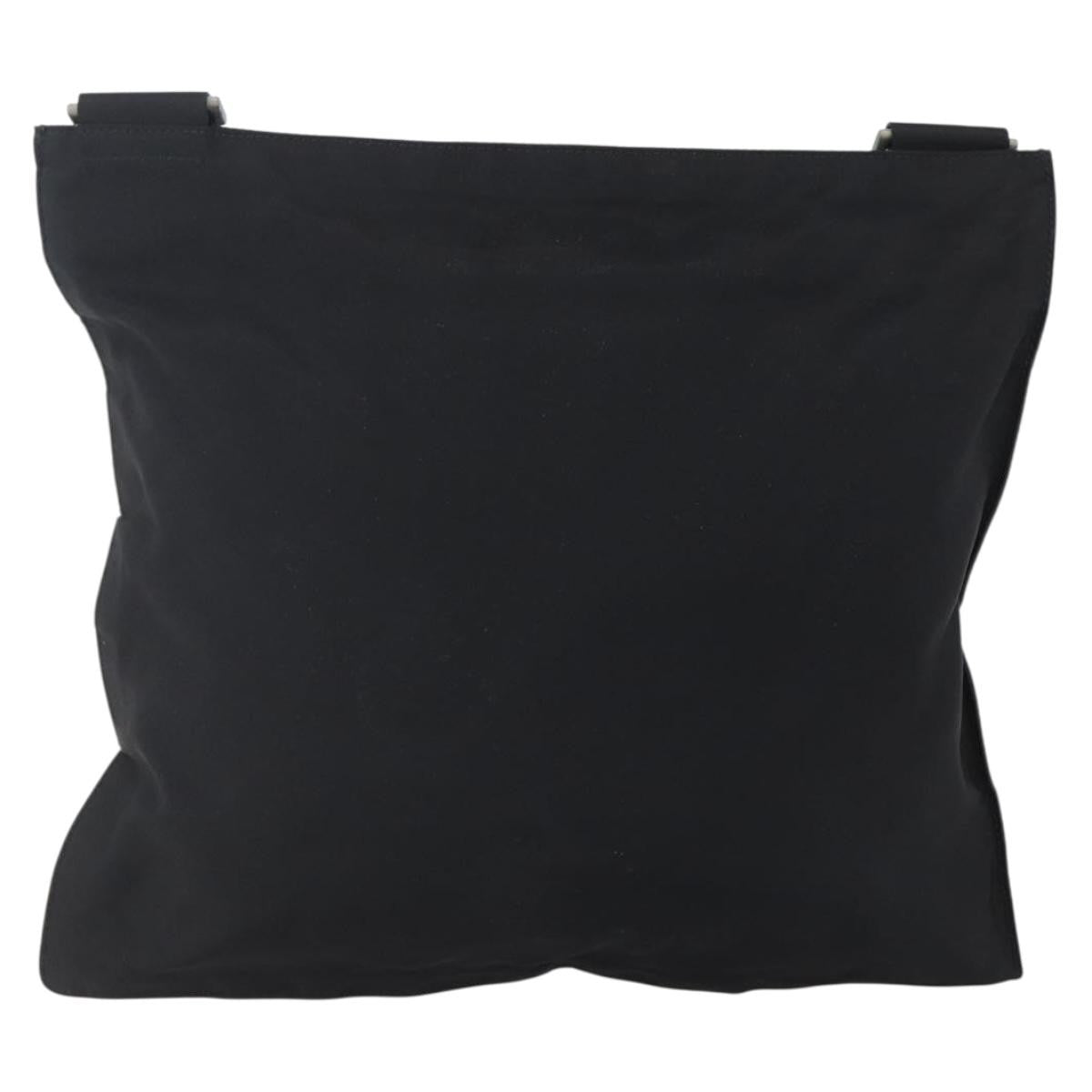 Prada Flat Messenger Bag Tessuto Black Nylon Shoulder Bag Bag