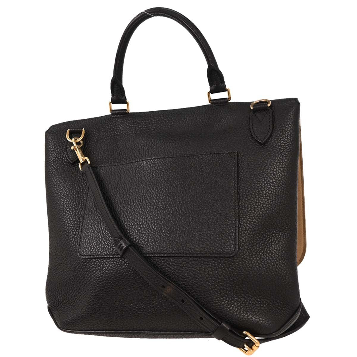 Louis Vuitton Volta Handbag Leather Black Leather Handbag