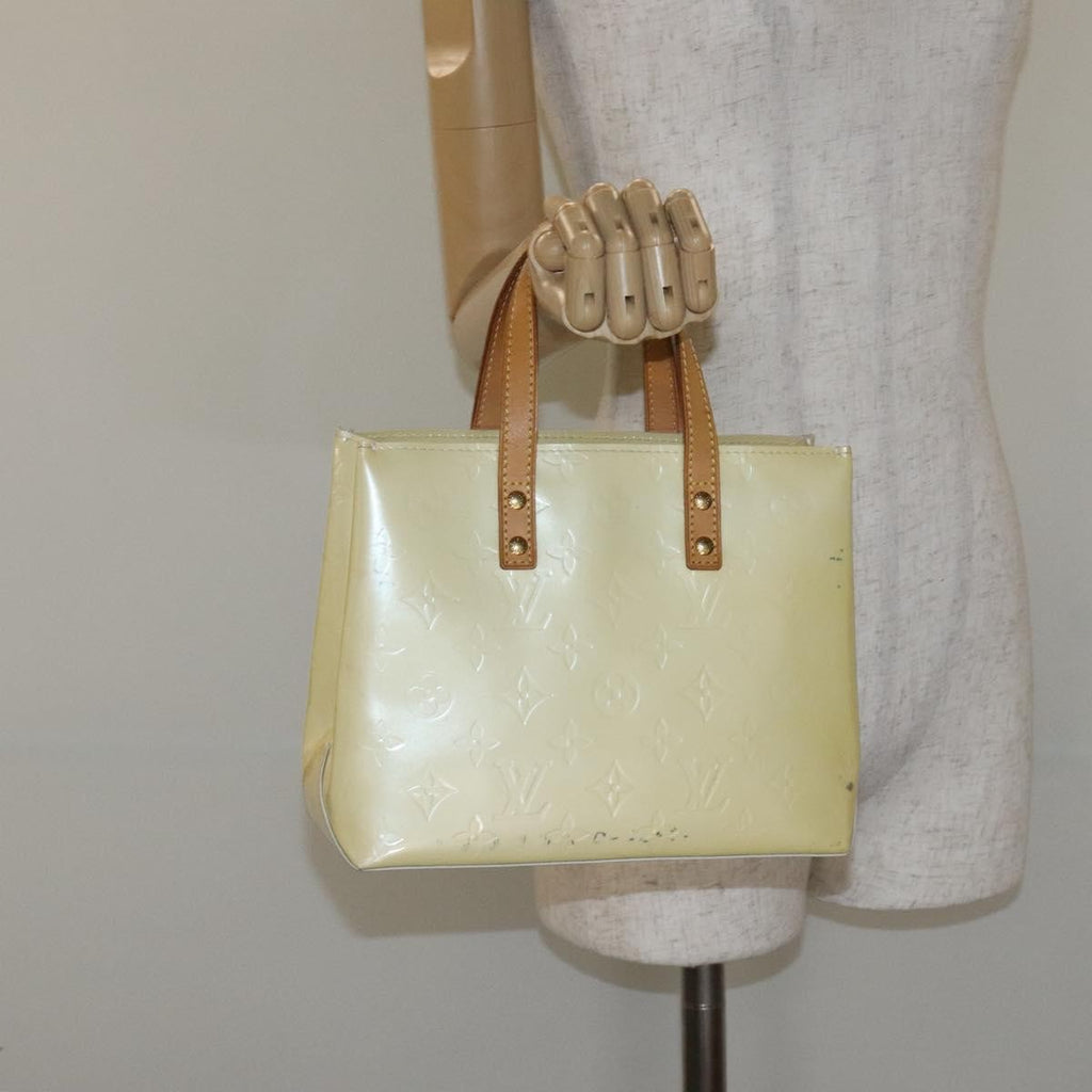 Louis Vuitton Reade Handbag Monogram Vernis Beige Patent_Leather Bag
