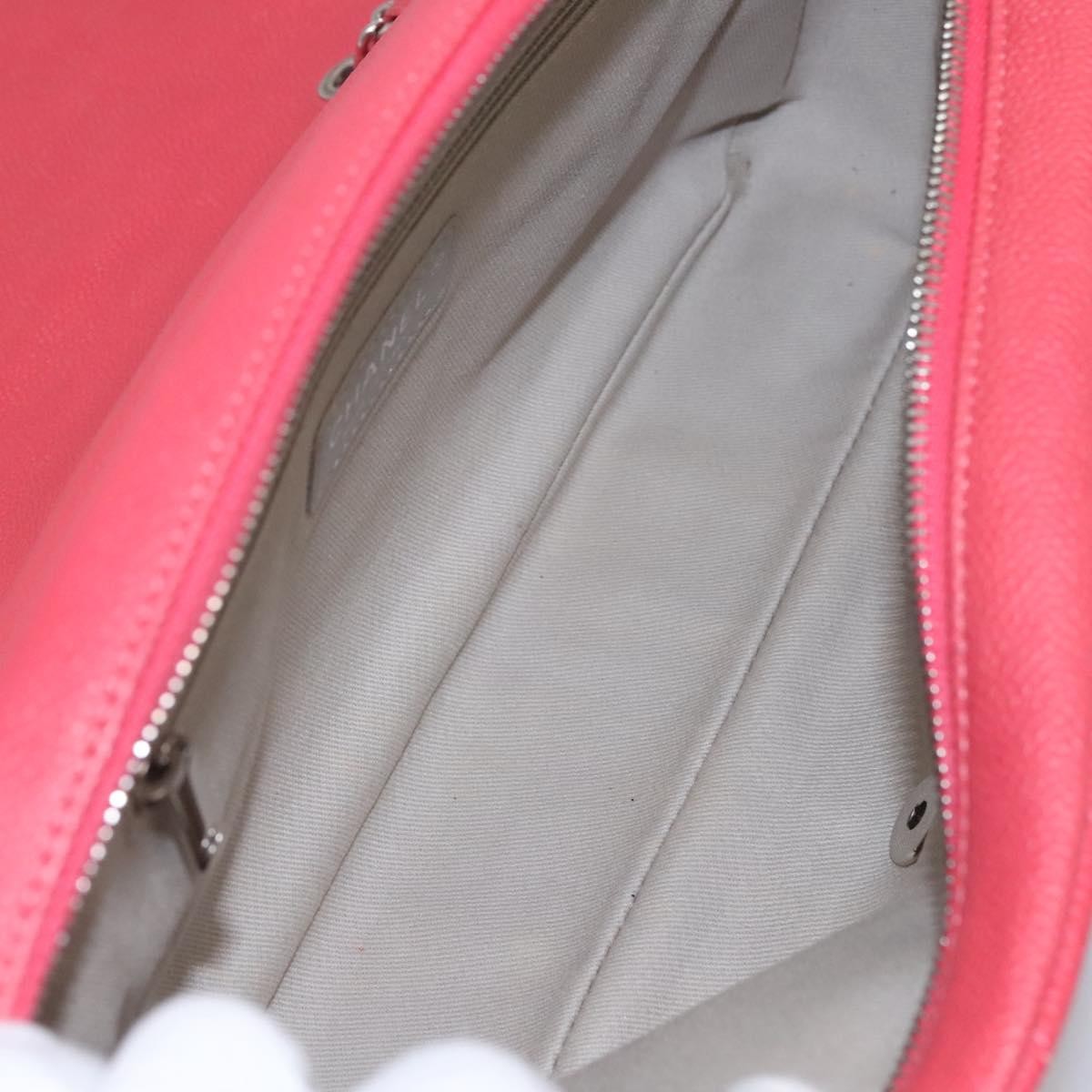 Chanel Flap Shoulder Bag Quilted Lambskin Pink Calfskin Shoulder Bag Bag