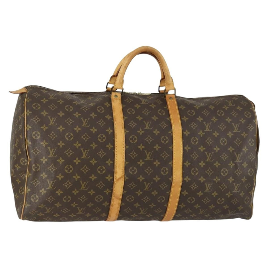 Louis Vuitton Keepall Bag Monogram Canvas Brown Canvas Travel Bag