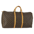 Louis Vuitton Keepall Bag Monogram Canvas Brown Canvas Travel Bag