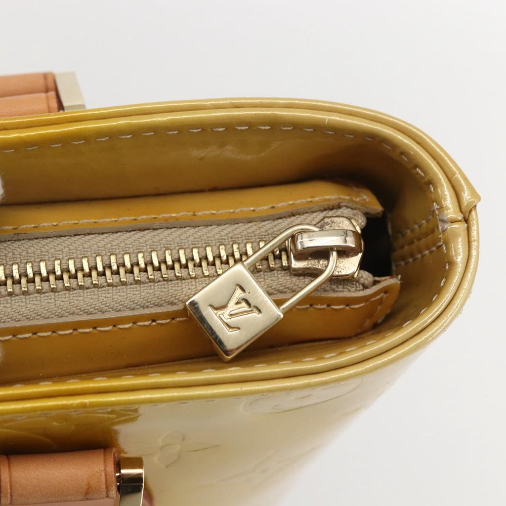 Louis Vuitton Houston Handbag Monogram Vernis Beige Patent_Leather Handbag
