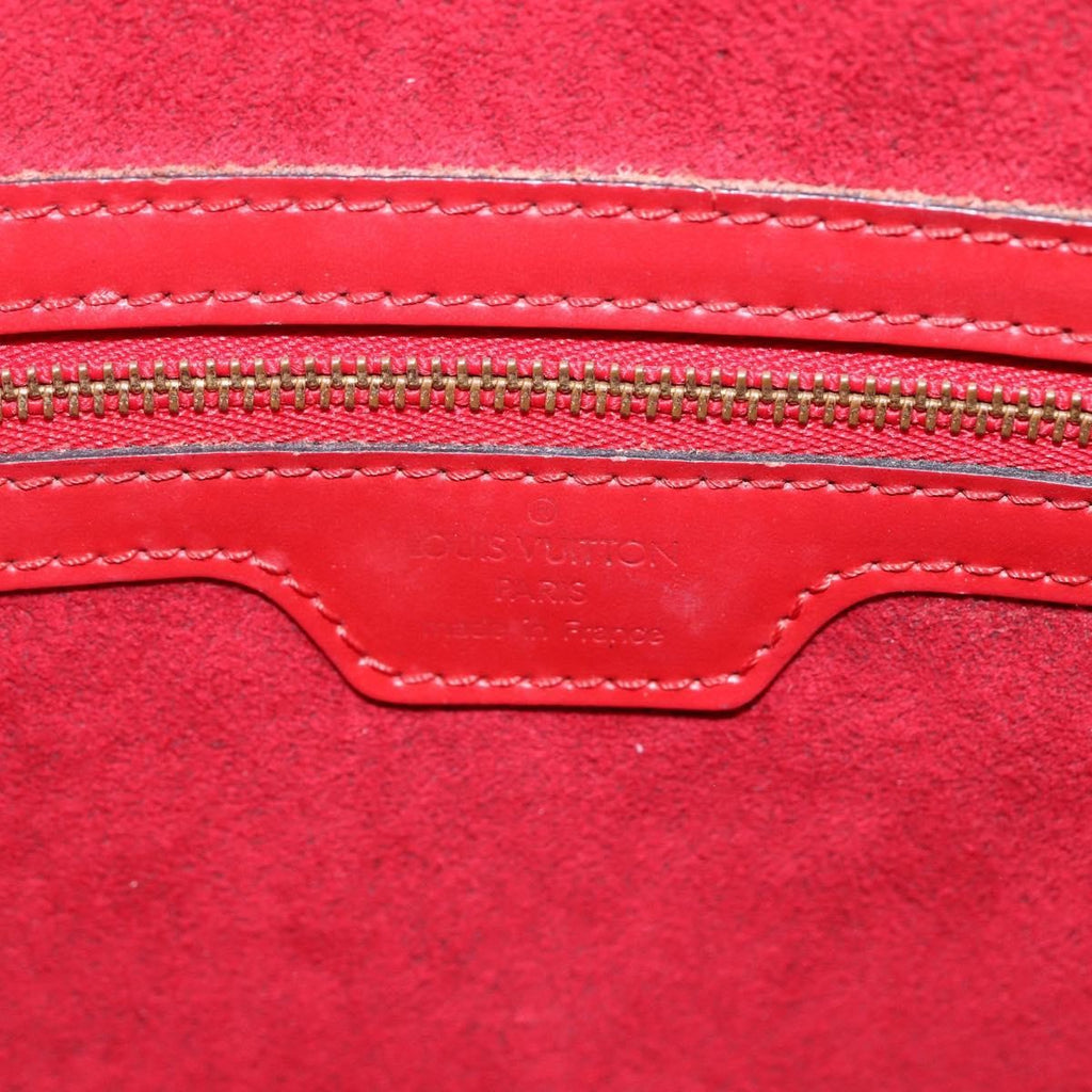 Louis Vuitton Lussac Handbag Epi Leather Red Leather Shoulder Bag