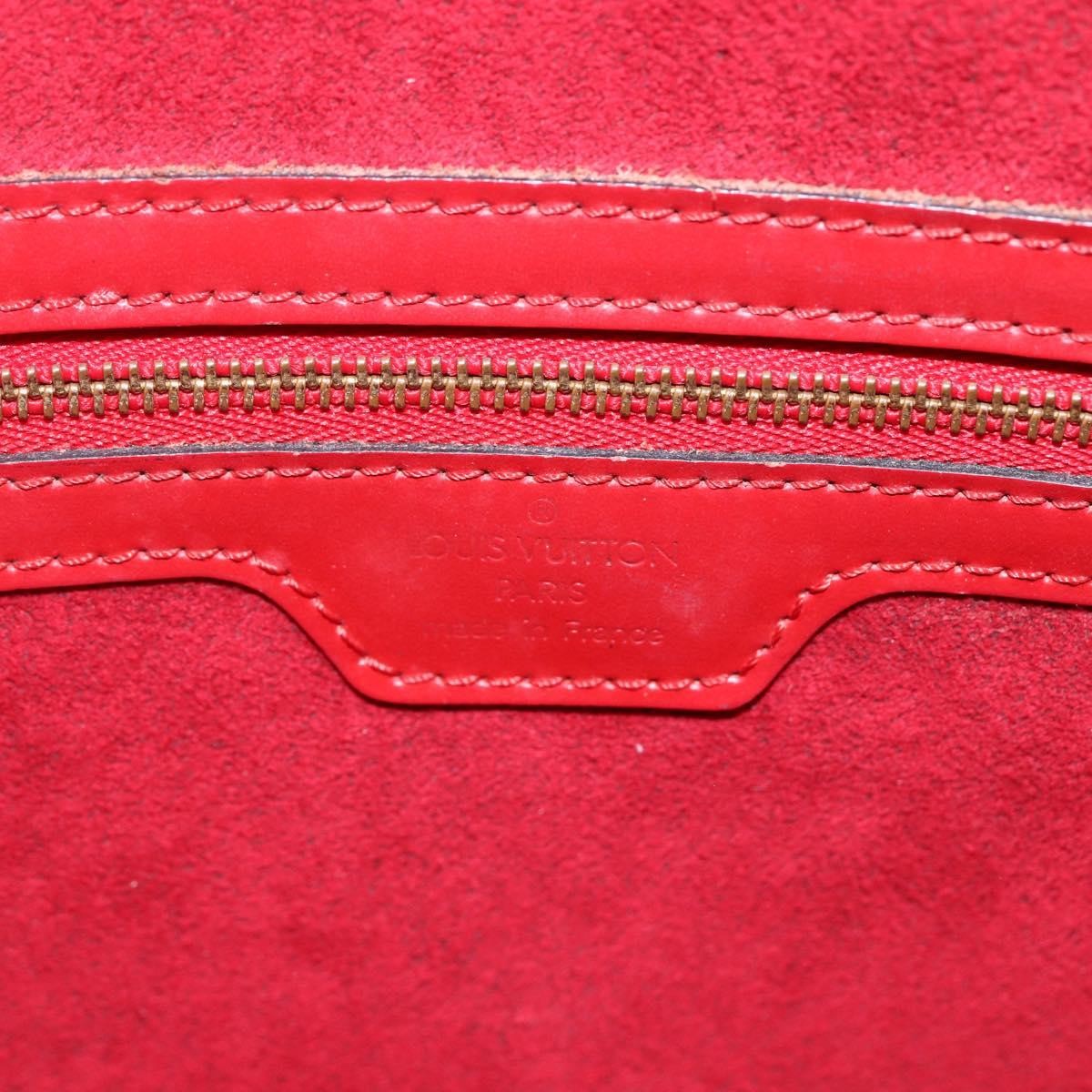 Louis Vuitton Lussac Handbag Epi Leather Red Leather Shoulder Bag