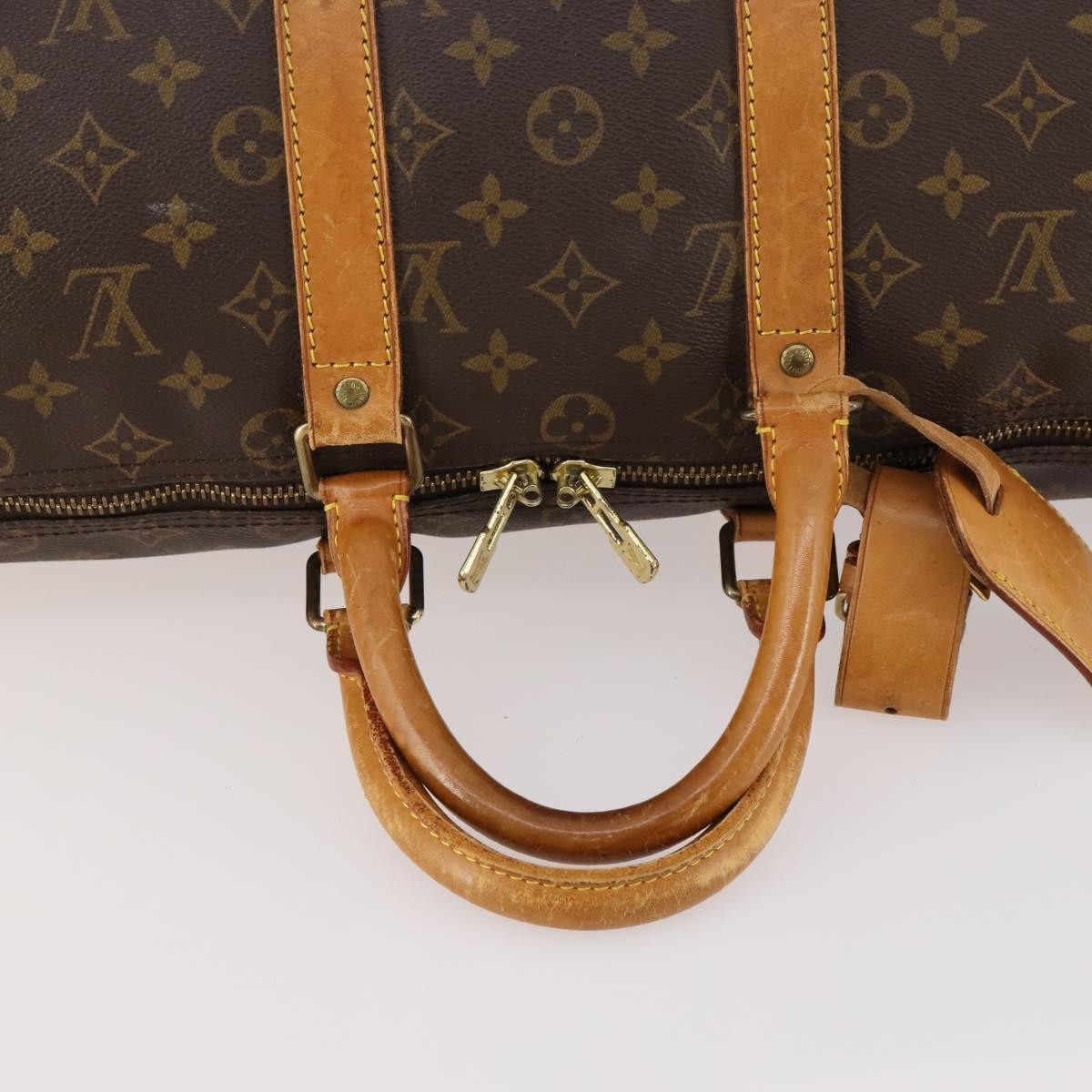 Louis Vuitton Keepall Bag Monogram Canvas Brown Canvas Travel Bag