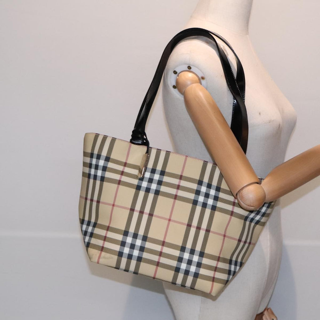 Burberry Nova Check Handbag Nova Check Canvas Beige Canvas Handbag