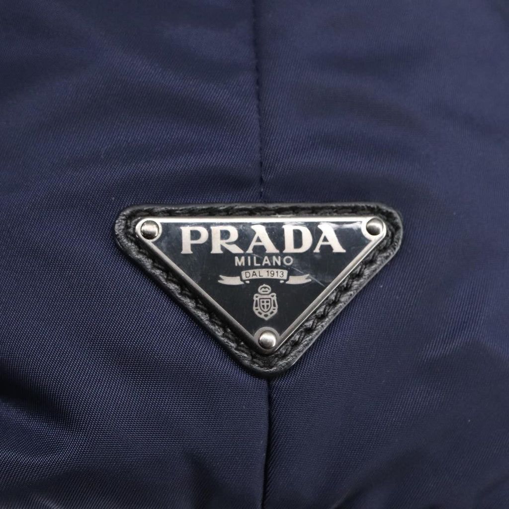 Prada Convertible Double Tote Tessuto Navy Nylon Tote Bag Bag