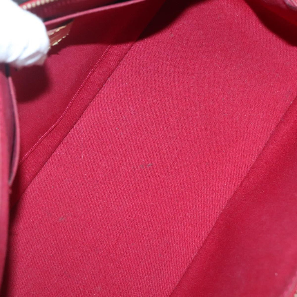 Louis Vuitton Rosewood Avenue Handbag Monogram Vernis Red Patent_Leather Handbag