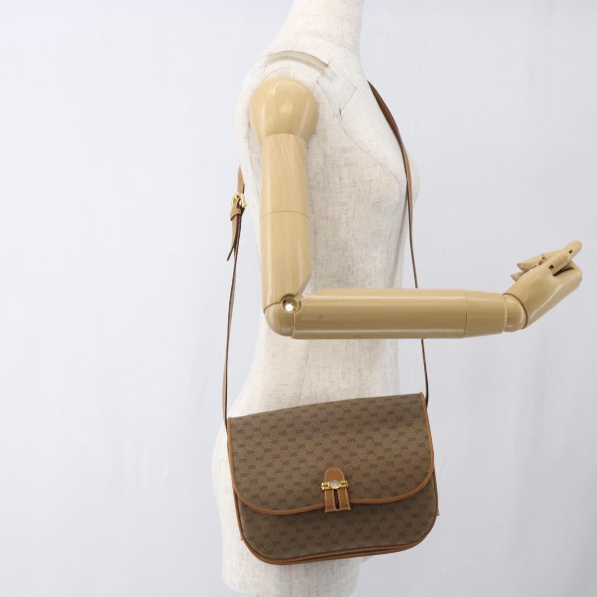 Gucci Micro Gg Supreme Shoulder Bag Gg Canvas Beige Canvas Shoulder Bag Bag (Pre-Owned)