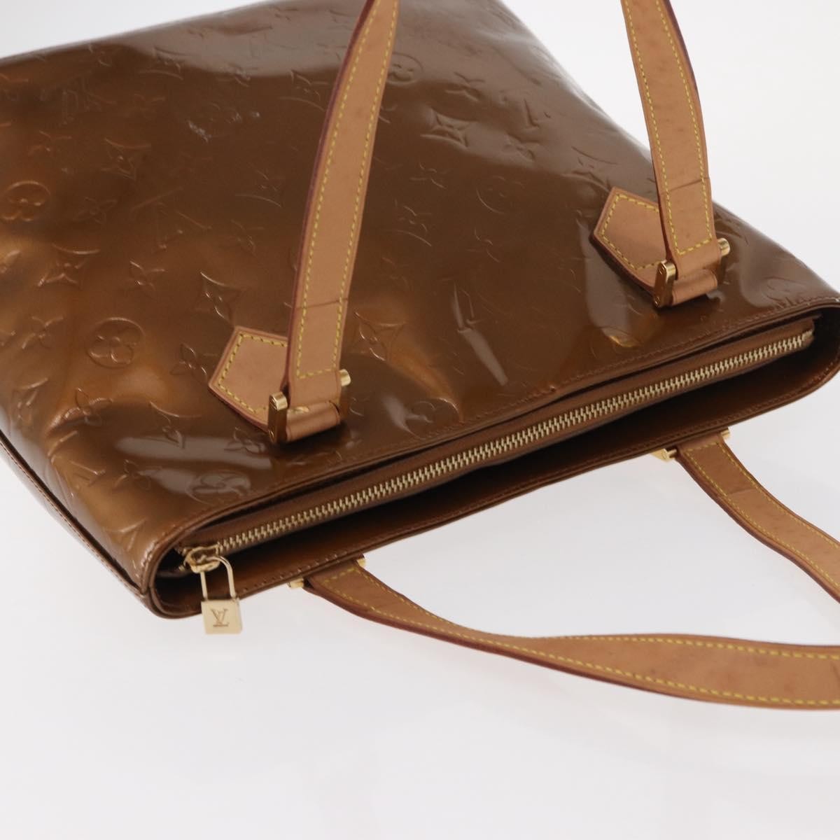 Louis Vuitton Houston Handbag Monogram Vernis Brown Patent_Leather Handbag