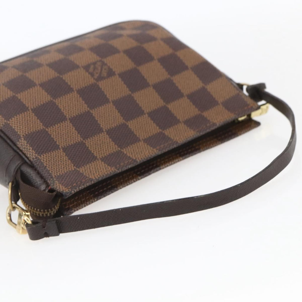 Louis Vuitton Trousse Make Up Bag Damier Brown Canvas Clutche & Pouche Bag