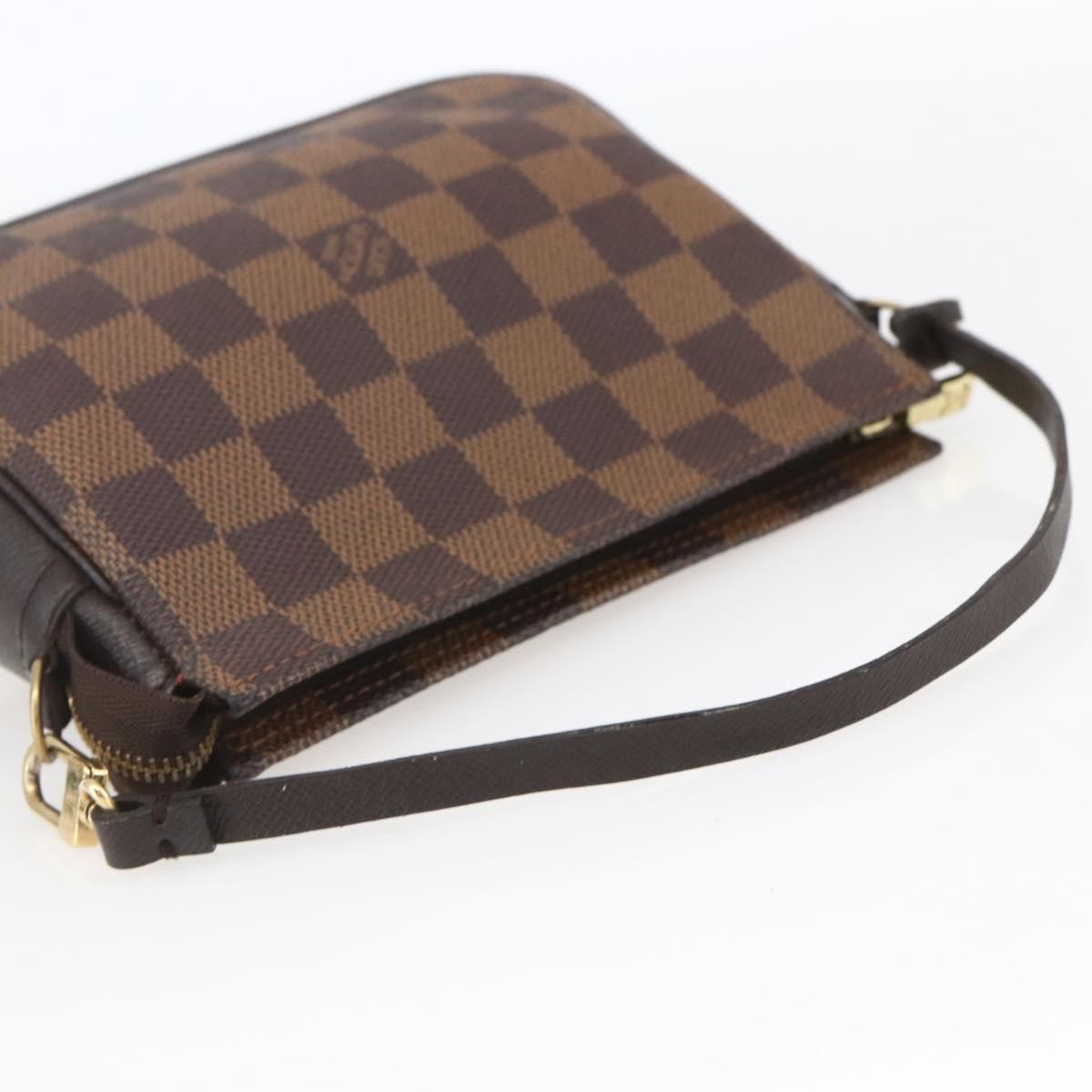 Louis Vuitton Trousse Make Up Bag Damier Brown Canvas Clutche & Pouche Bag