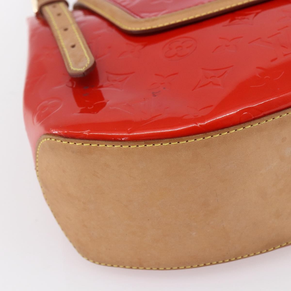 Louis Vuitton Biscayne Bay Handbag Monogram Vernis Red Patent_Leather Bag