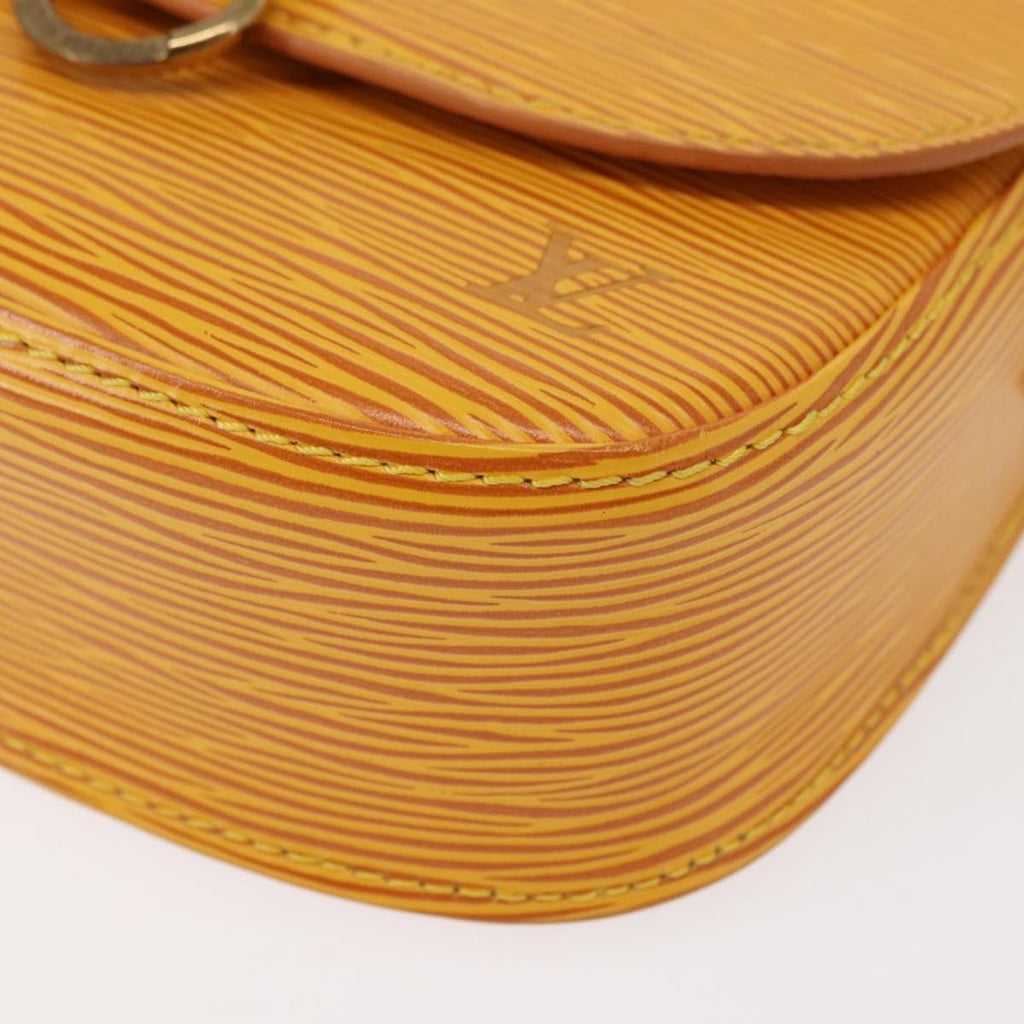 Louis Vuitton Saint Cloud Handbag Epi Leather Yellow Leather Shoulder Bag