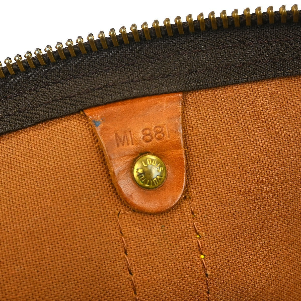 Louis Vuitton Keepall Bag Monogram Canvas Brown Canvas Travel Bag