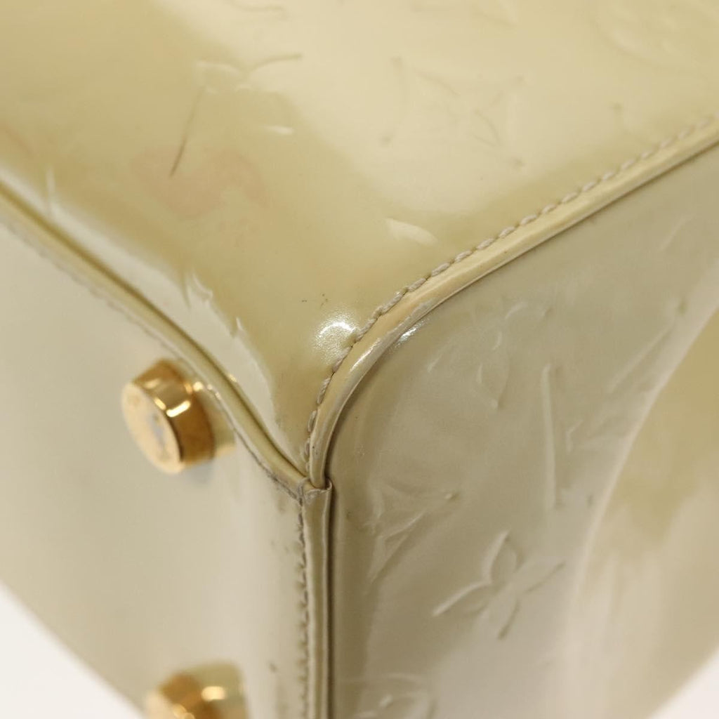 Louis Vuitton Blair Monogram Vernis Beige Patent_Leather Handbag