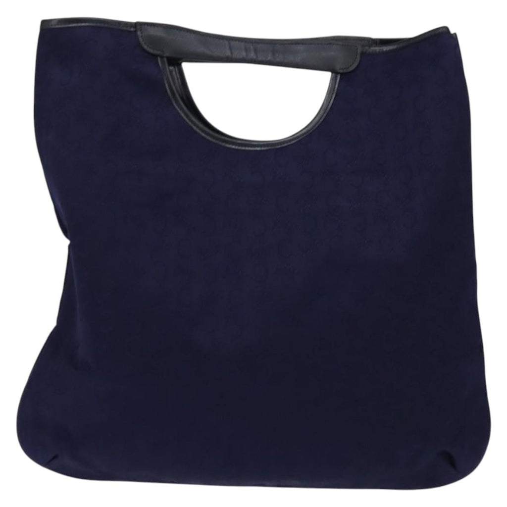 Celine C Sulky Handbag Canvas Navy Canvas Handbag