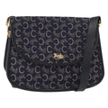 Celine C Sulky Shoulder Bag Canvas Navy Canvas Shoulder Bag Bag