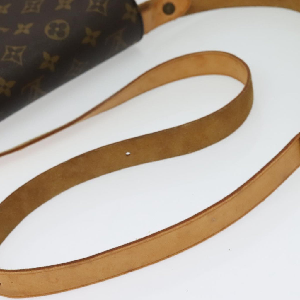 Louis Vuitton Cartouchiere Handbag Monogram Canvas Brown Canvas Shoulder Bag
