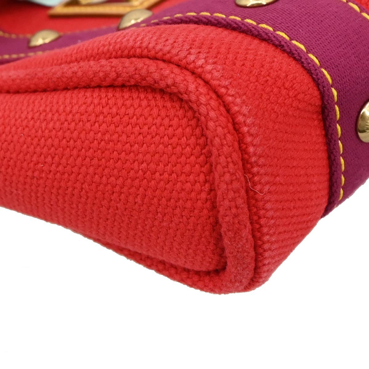 Louis Vuitton Antigua Tote Canvas Red Canvas Tote Bag