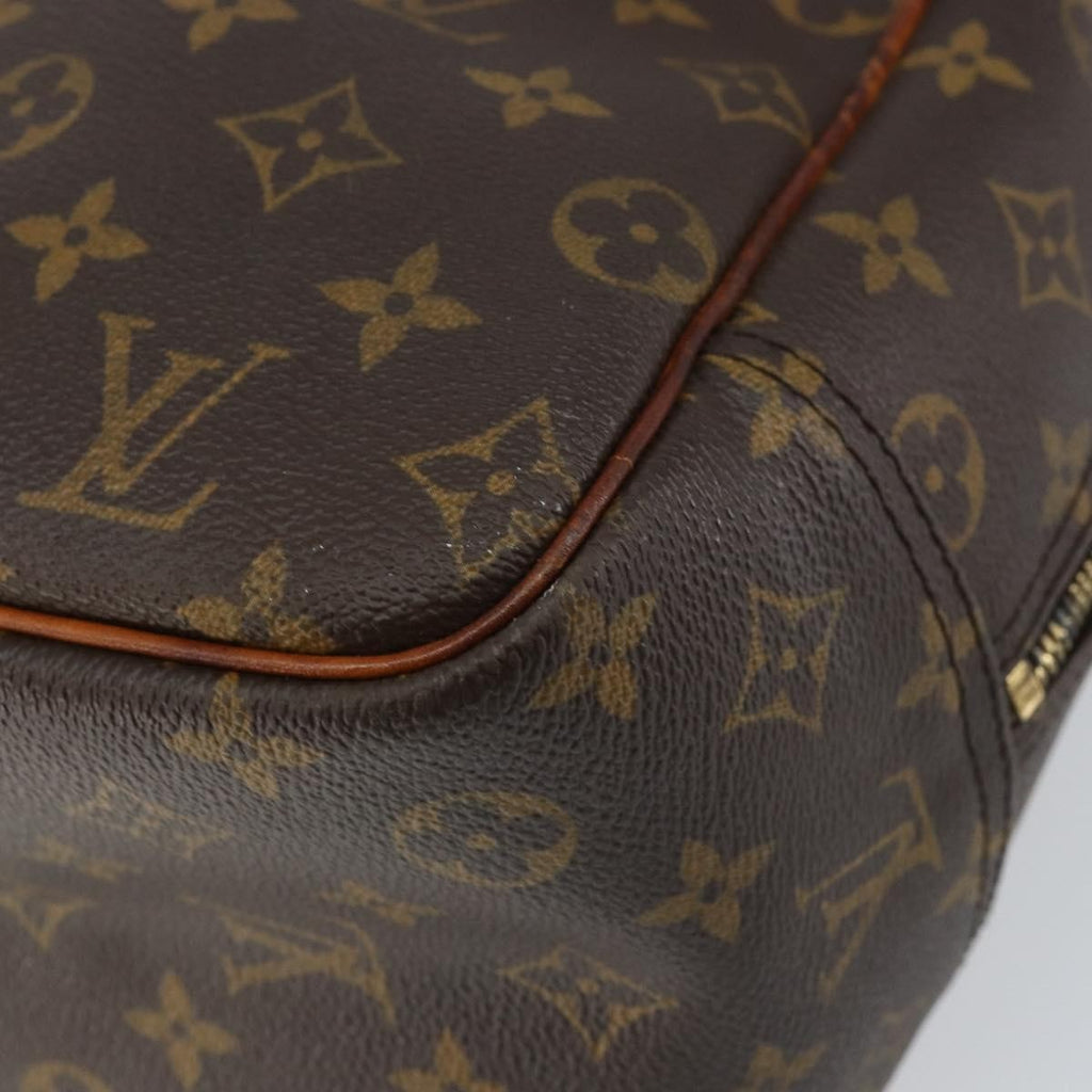 Louis Vuitton Deauville Handbag Monogram Canvas Brown Canvas Handbag