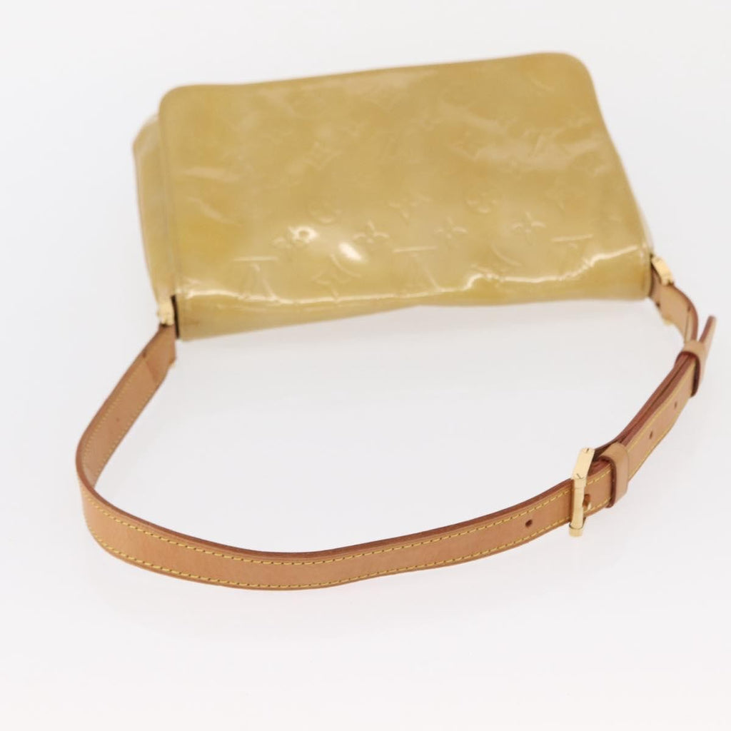 Louis Vuitton Thompson Street Handbag Monogram Vernis Beige Patent_Leather Shoulder Bag