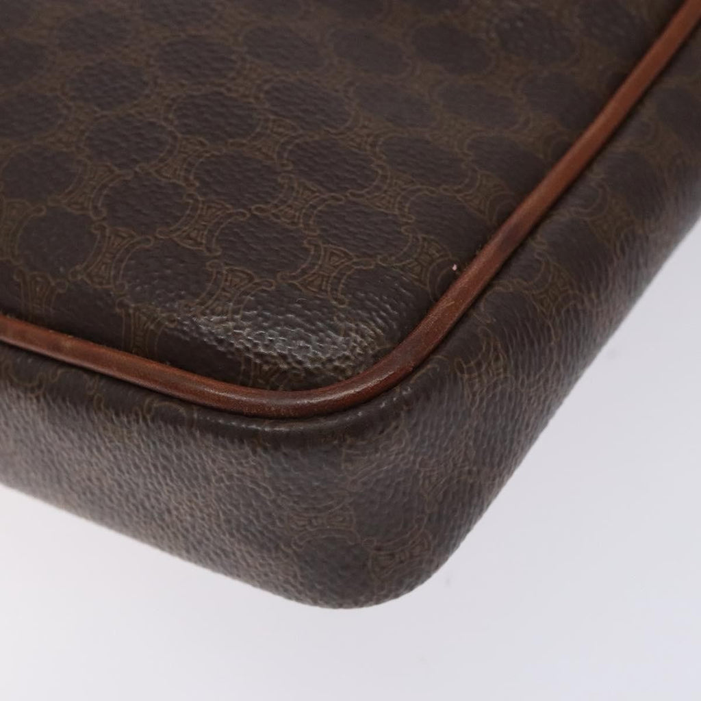 Celine Macadam Pochette Classic Brown Pvc Clutche & Pouche Bag